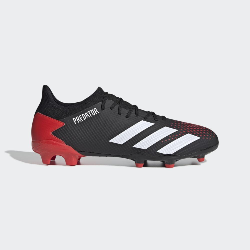 Adidas Men's Predator 20.3 Firm Ground Football Boots Black/White/Red Ireland EE9556